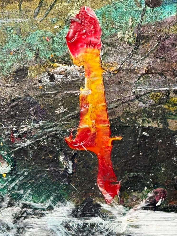 Then it Rained – abstract canvas print by Dee Hogg, A Day Out Near Georgetown collection