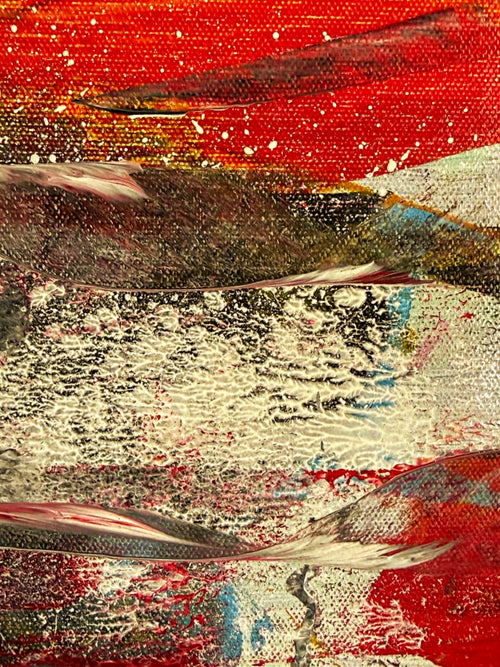 A Tactile Dialogue fine art print textured abstract wall art by Dee Hogg