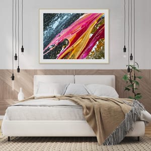 Fight in Suzie's Nails – Limited Edition Fine Art Print by Dee Hogg, shown in a room setting