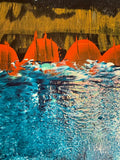 Ocean Motion fine art print abstract coastal wall art by Dee Hogg