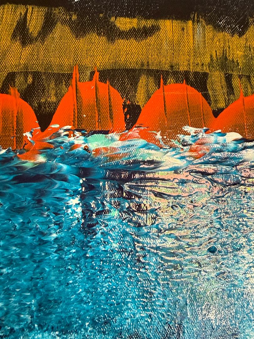 Ocean Motion fine art print abstract coastal wall art by Dee Hogg