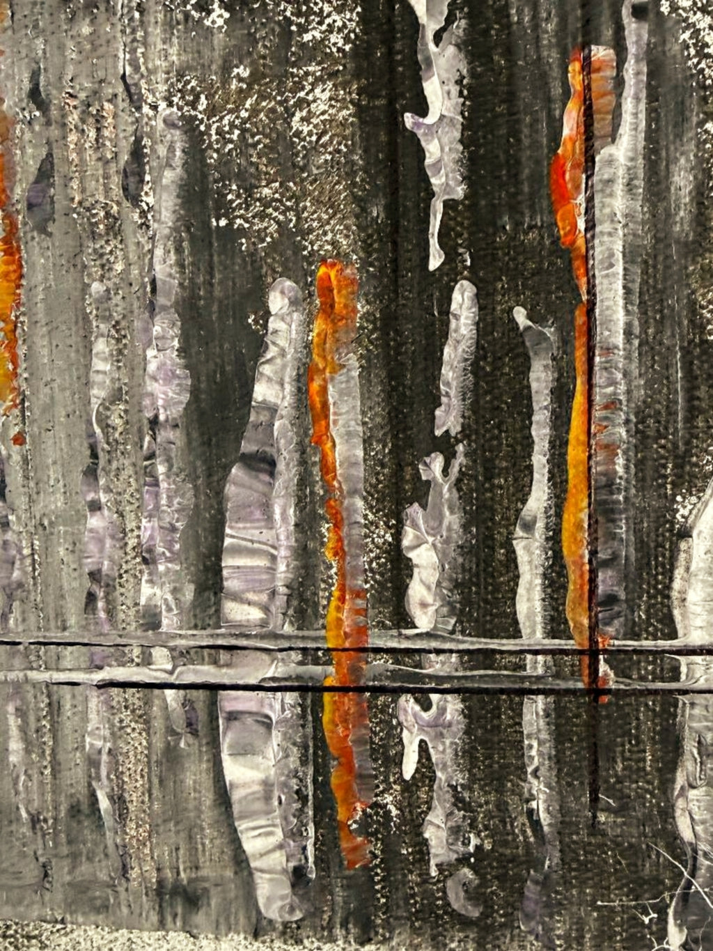 Stormed Steel abstract industrial fine art print by Dee Hogg, bold grey wall art