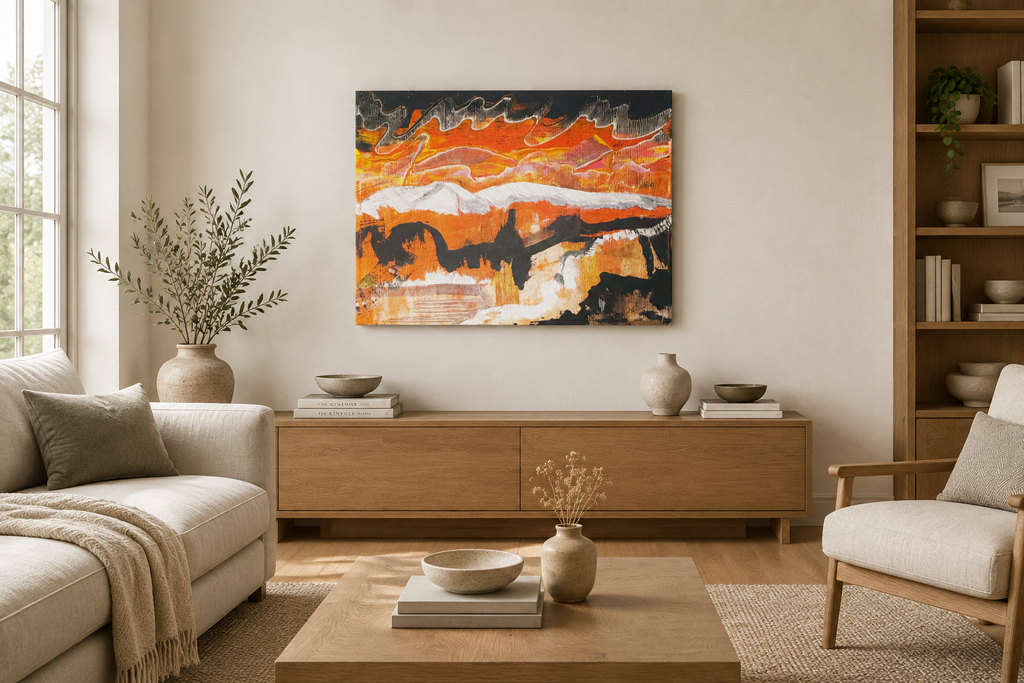 Ascension displayed in a contemporary British living room