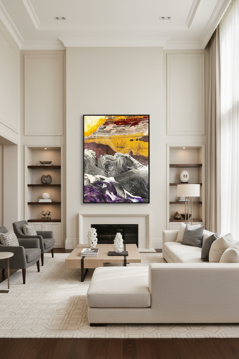Then the Storm Came – room setting, Dee Hogg Fine Art
