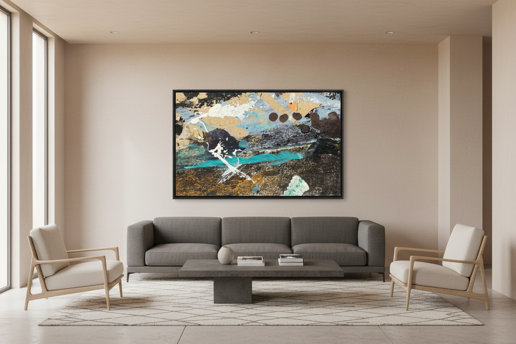 One Conflict Day 5 landscape canvas print displayed in a contemporary room