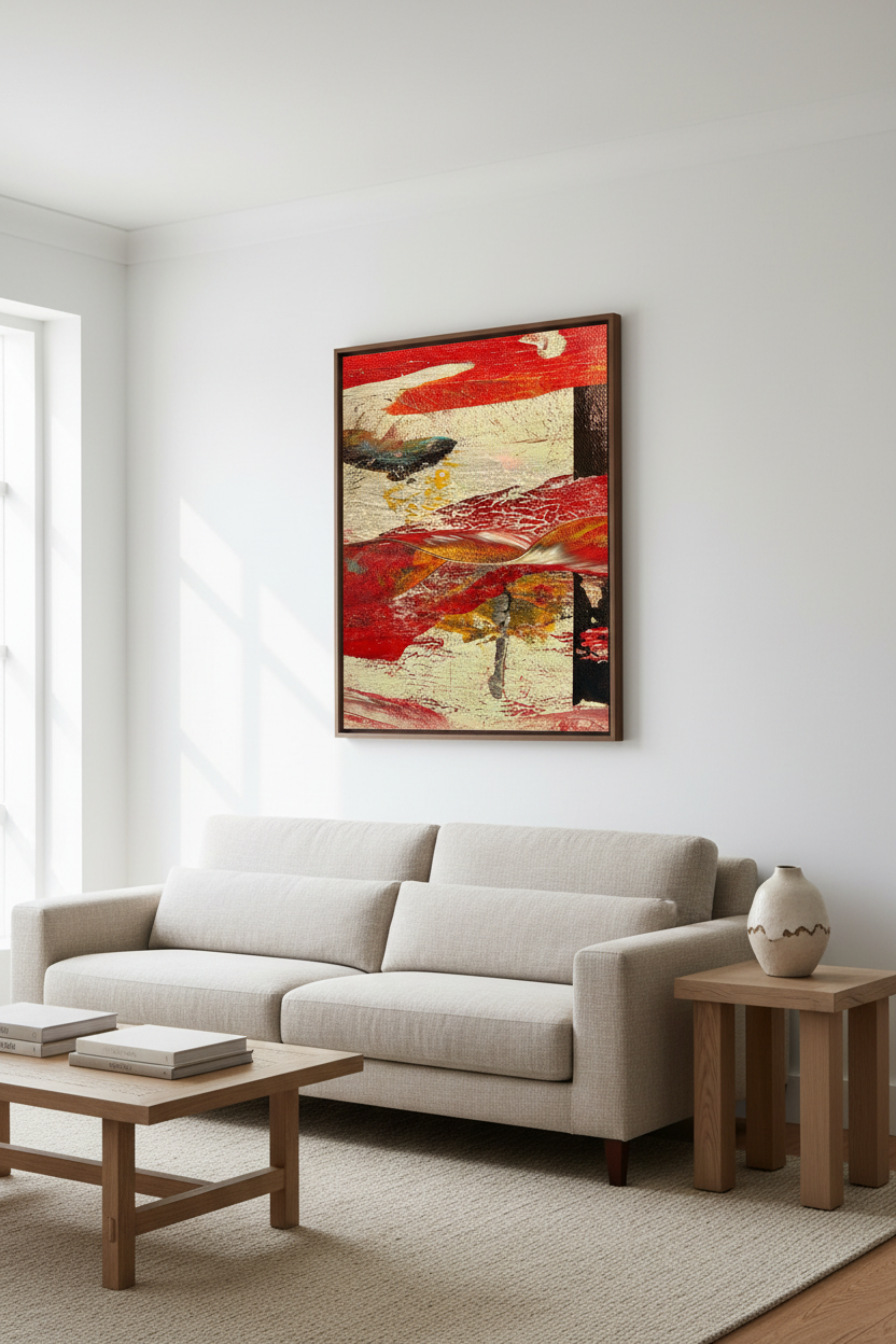 Waves of Heat portrait room setting